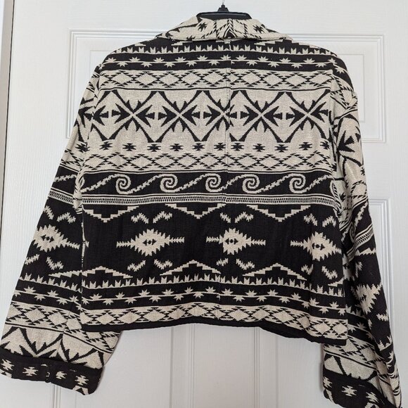 Vintage Flashback Aztec Print Tapestry Jacket Women's Medium - Picture 2 of 8
